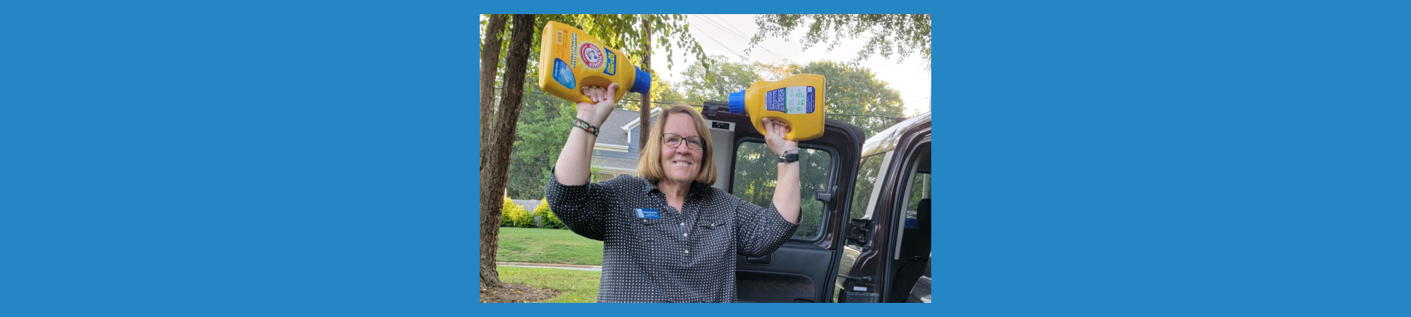 Help may be something as simple as providing laundry detergent for someone on a fixed income