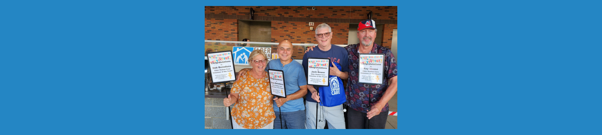 Elder Orphan Care 2023 volunteers of the year