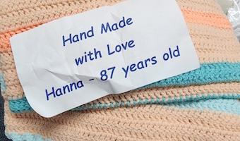 Hand Made with Love Hanna 87 Years Old