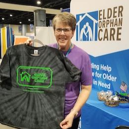 Elder Orphan Care board member Ellen at the International Conference on Missions